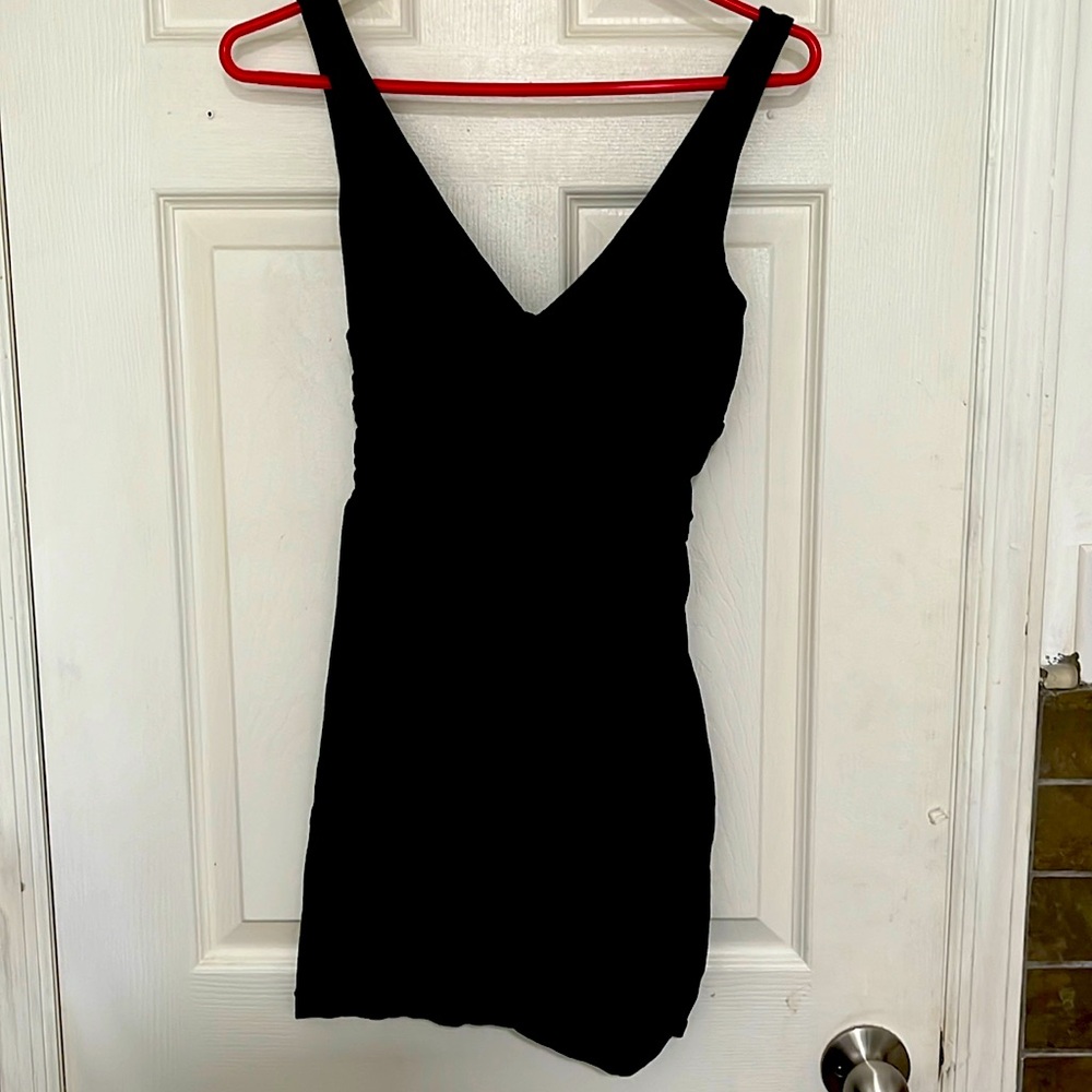 Women’s size xs black halter dress.